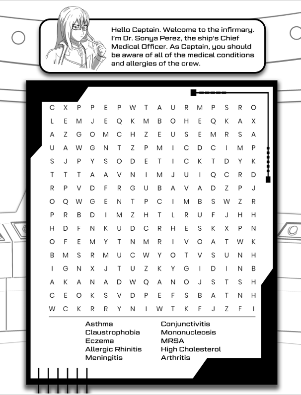 Word search from Dr. Sonya Perez